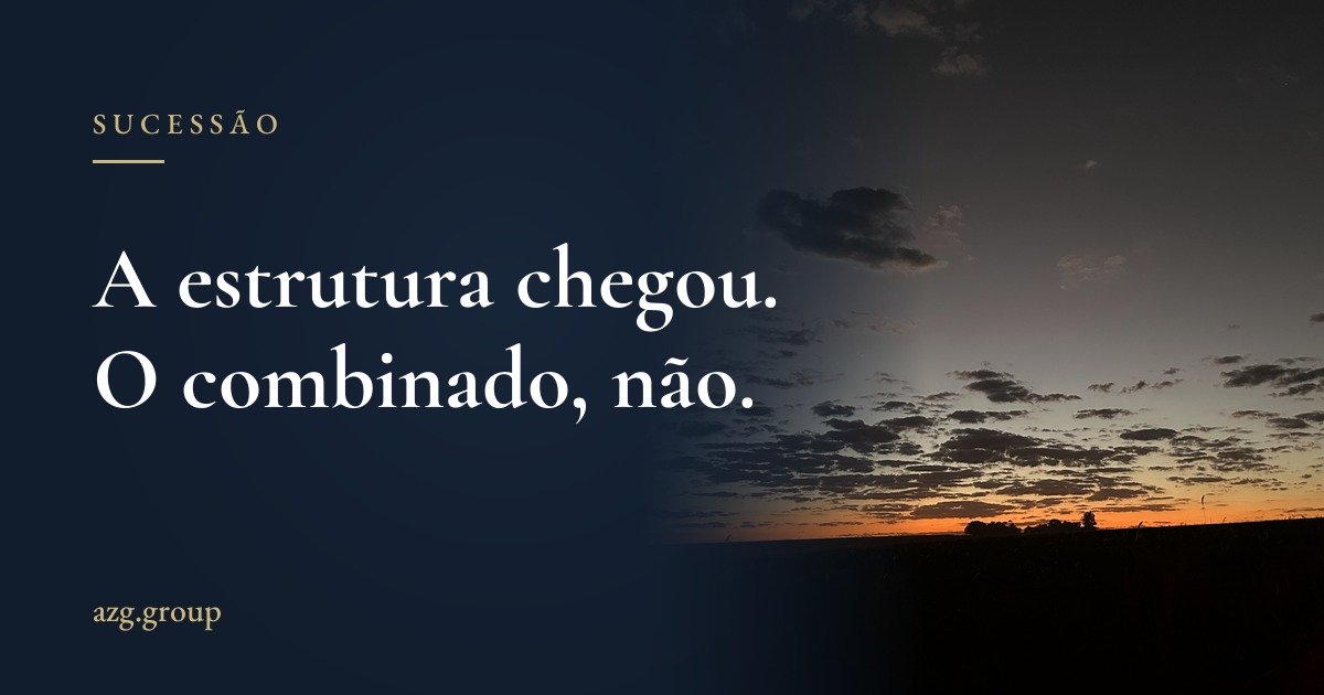 Capa do artigo: A estrutura chegou. O combinado, não.